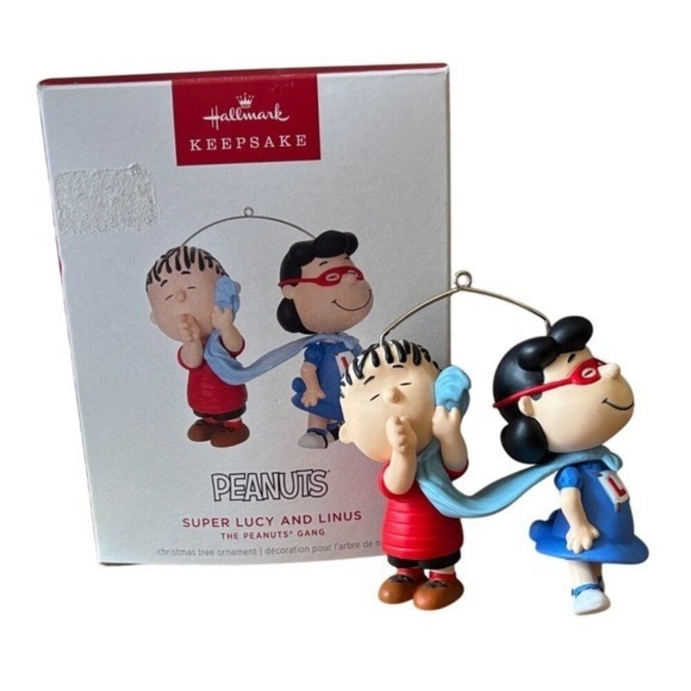 Hallmark Keepsake Peanuts Supe Lucy and Linus Ornament 2024 Holiday NIB